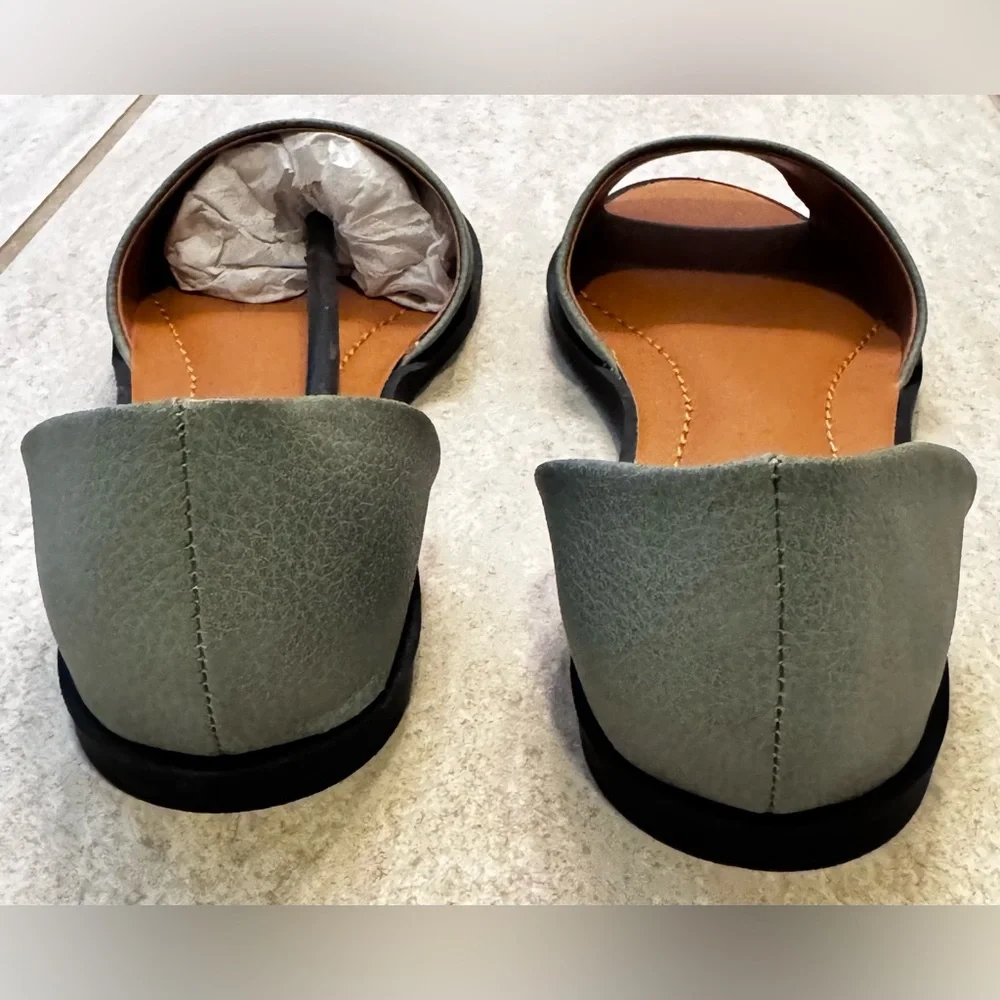 Anthropologie Gray-Green Women's Flats - Picture 2 of 3